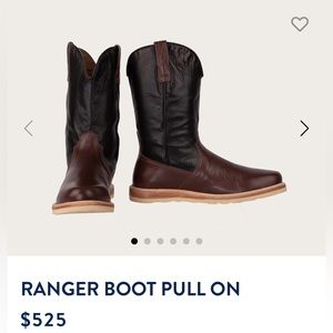 Lucchese Bison Ranger Pull On Boots, Men’s Size 12